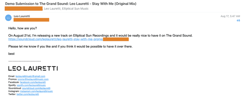 Grand Sound Email